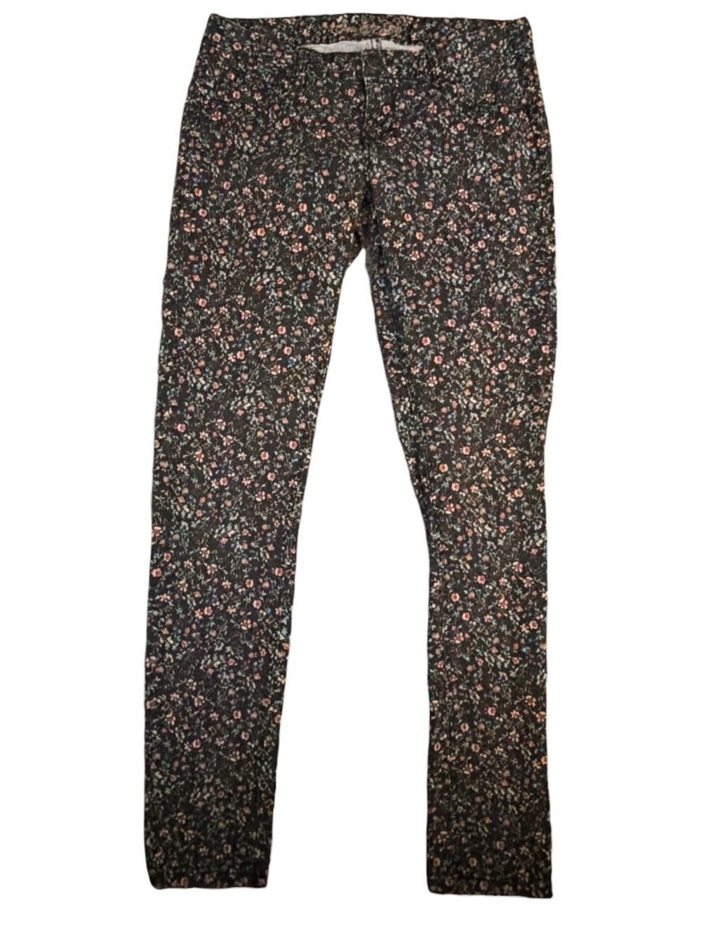 American Rag Black Floral Skinny Pants